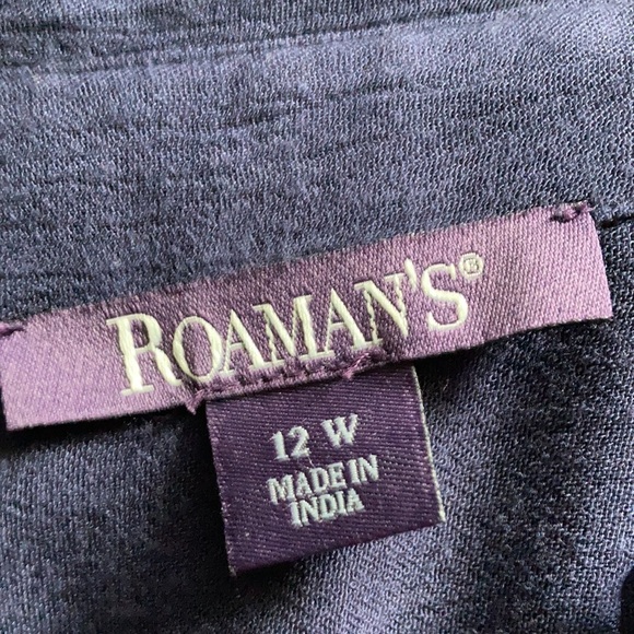 Roaman’s navy tunic. Size 12w - Picture 6 of 9